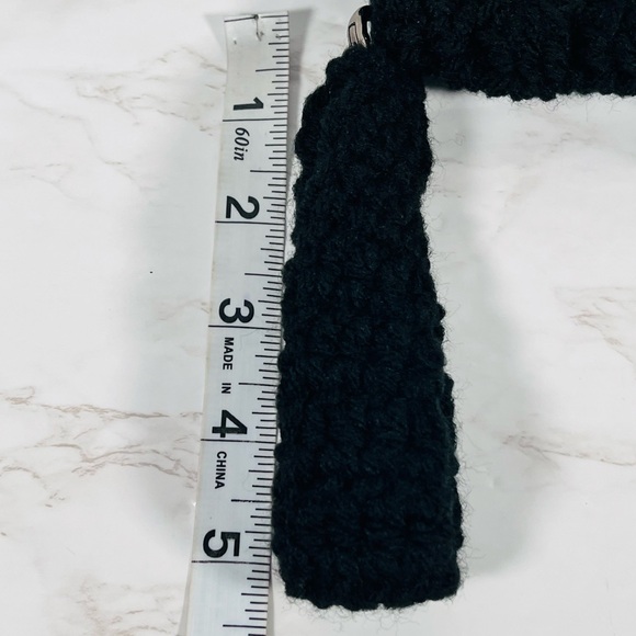 Black Crochet Wristlet Bag - Picture 11 of 11